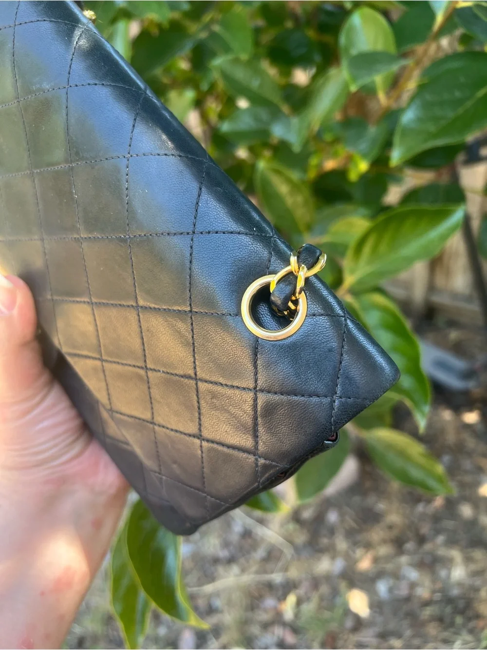 Vintage Chanel Classic Double Flap Black Quilted leather 24K Gold hardware